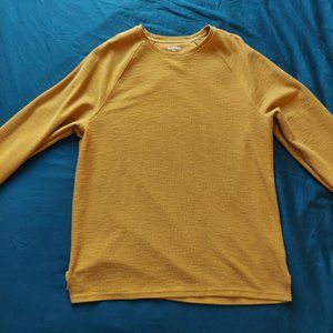 Yellow Long Sleeve Sweater Shirt